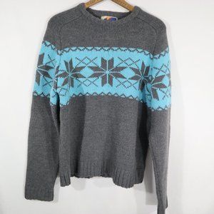 Vtg Hollister Men's Snowflake Sweater Size L